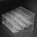 2 PCS 24-Grid Acrylic Lipstick Jewelry Makeup Holder Display Stand Storage Box Organizer