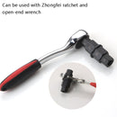 Motorcycle Wheel Axle Disassembly Tool Front Wheel Spindle Removal Wrench Disassembly Sleeve Hex Socket(Black)