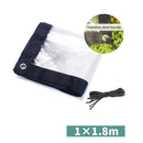 Balcony Windows Transparent Rainproof Cloth Plants Insulation Anti-Bird Thick Windshield, Specification: 1x1.8m Soft Glass