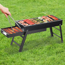 Wrought Iron Barbecue Thickened Folding Barbecue 63.5x42x48cm