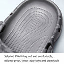 Spring And Summer Men EVA Casual Breathable Sandals Letter Beach Shoes Slippers, Size: 41(Black)