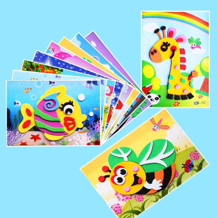 20 PCS Child EVA DIY Handmade Sticker Pictures, Random Style Deilvery