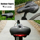 WEST BIKING YP0801083 Bicycle Taillight Thickened Soft And Comfortable Mountain Bike Seat Cushion(Dark Green)