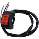 10 PCS Modified Motorcycle Off-Road Accessories Handlebars 1 In 2 Out Headlights Spotlights Far Near Light Switches