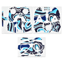 STARTRC UAV + Remote Control + Glasses Body Protective PVC Sticker For DJI FPV(Colorful Blue)
