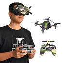 STARTRC UAV + Remote Control + Glasses Body Protective PVC Sticker For DJI FPV(Colorful Blue)