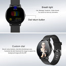 V11 Smartwatch Real-time Heart Rate Blood Pressure Monitor Multi-sport mode Breathing Light Smart Watch for Android IOS Phone(Pink Silicone)