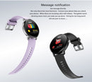 V11 Smartwatch Real-time Heart Rate Blood Pressure Monitor Multi-sport mode Breathing Light Smart Watch for Android IOS Phone(Pink Silicone)