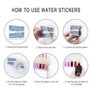 50 PCS Nail Sticker Set Decal Water Transfer Slider Nails Art Decoration, Color:YZWN351