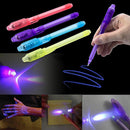 10 PCS Creative Magic UV Light Invisible Ink Pen Marker Pen(Black)