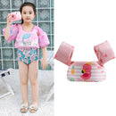 Children Swimming Foam Arm Ring Baby Swimming Equipment Floating Ring Water Sleeve Buoyancy Vest(Pink Flaming)