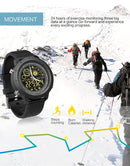 NX02 Sport Smartwatch IP67 Waterproof Support Tracker Calories Pedometer Smartwatch Stopwatch Call SMS Reminder(black)
