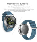 NX02 Sport Smartwatch IP67 Waterproof Support Tracker Calories Pedometer Smartwatch Stopwatch Call SMS Reminder(blue)