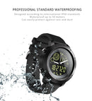 NX02 Sport Smartwatch IP67 Waterproof Support Tracker Calories Pedometer Smartwatch Stopwatch Call SMS Reminder(blue)