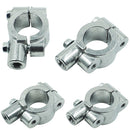 6 PCS Motorcycle Modification Accessories Handlebar Mirror Holder(M8 25mm Silver)