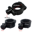 6 PCS Motorcycle Modification Accessories Handlebar Mirror Holder(M10 22mm Silver)