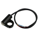 Motorcycle Electric Car Modified Accessories Faucet Handlebar Aluminum Alloy Speaker Large Light Shot Lamp Switch(Blue Light Self-lock Protruding Button 5 Line)