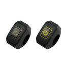 2 PCS Motorcycle Electric Car Modified Accessories Headlight Speaker Over-Car Light Spot Fire Light Multi-Function Self-Locking Switch(Yellow Light)