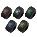 2 PCS Motorcycle Electric Car Modified Accessories Headlight Speaker Over-Car Light Spot Fire Light Multi-Function Self-Locking Switch(Red Light)