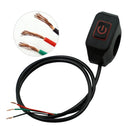 2 PCS Motorcycle Electric Car Modified Accessories Headlight Speaker Over-Car Light Spot Fire Light Multi-Function Self-Locking Switch(Red Light)