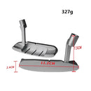 2 PCS Children Sngle-Sided Golf Putter Head Zinc Alloy Practice Putter Head(Silver)