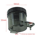2 PCS Motorcycle Modified Parts Front Brake Oil Liquid Cup Direct Brake Pump Universal Oil Pot(Transparent)