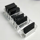 2 PCS Acrylic Lipstick Shelf Powder Storage Box Transparent Eyeshadow Makeup Shelf Makeup Box(Transparent)