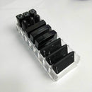 2 PCS Acrylic Lipstick Shelf Powder Storage Box Transparent Eyeshadow Makeup Shelf Makeup Box(Transparent)
