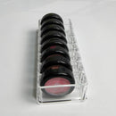 2 PCS Acrylic Lipstick Shelf Powder Storage Box Transparent Eyeshadow Makeup Shelf Makeup Box(Transparent)