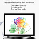 A4-D26 Charging Copy Table Soft Light Eye Protection Edging Copy Board Drawing Board(Pink)