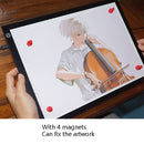 Copy Station Anime Drain Station LED Copy Board With Magnetic Suction Light Board Drawing Plate With USB Cable, Specification: A3 Stepless Dimming (Black)