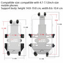 N-STAR Motorcycle Bicycle Composite Version Of Mobile Phone Bracket Multifunctional Accessories Lightweight Riding Equipment(Thin Rod Ball Head)