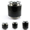 013 Car Universal Modified High Flow Carbon Fiber Mushroom Head Style Air Filter, Specification: Medium 76mm Inner Diameter
