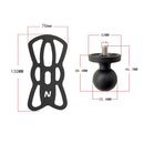 N-STAR N002 Motorcycle Bicycle Mobile Phone Bracket Riding Equipment(Small Tilted Head)