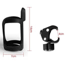 2 PCS Baby Stroller Universal Cup Braking Bottle Rack Bicycle Kettles Cup Holder Bottle Rack(Black)