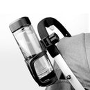 2 PCS Baby Stroller Universal Cup Braking Bottle Rack Bicycle Kettles Cup Holder Bottle Rack(Black)