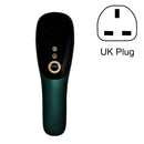 V-519 Home IPL Pulse Hair Removal Apparatus Laser Lip Armpit Hair Removal Apparatus, Style: UK Plug(Emerald)