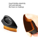 3 PCS Iron Foundation Brush Soft Hair Blush Powder Brush Repair Volume Loose Powder Brush Plating Blue Brown Hair (OPP Bag Packaging)