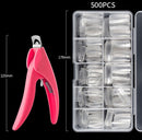 Manicure Tool Set Fingernails Word Cut Set, Specification: Transparent Full Post Large Set