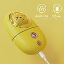 Cartoon Cute Pet Moisturizing Iinstrument Beauty Cold Spray Steaming Facial Instrument Facial Moisturizing Sprayer(White)
