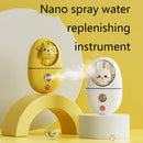 Cartoon Cute Pet Moisturizing Iinstrument Beauty Cold Spray Steaming Facial Instrument Facial Moisturizing Sprayer(White)