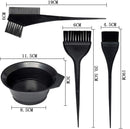 5 Sets Hair Dyeing Salon Comb Tool Set Hair Salon Mixing Bowl Care Brush