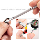 FABIYAN Stainless Steel Dead Skin Shear Steel Push Nail Art Tool Set, Specification: Set 16