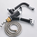 Kitchen Pull-Out Double Faucet Water Table Hot And Cold Water Faucet, Specification: Round Spray Pull