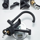 Kitchen Pull-Out Double Faucet Water Table Hot And Cold Water Faucet, Specification: Round Spray Pull