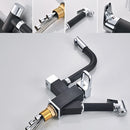 Kitchen Pull-Out Double Faucet Water Table Hot And Cold Water Faucet, Specification: Round Spray Pull