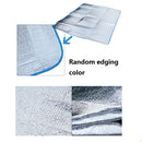 180x150cm Outdoor Double-Sided Aluminum Film Moisture-Proof Picnic Mat Random Colour Delivery
