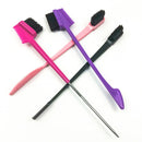 3 PCS Eyebrow Brush Eyelash Comb Set Hairline Comb Eyebrow Trimming Tool(D)