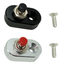 2 PCS Motorcycle Modification Accessories Handlebar Switch Headlights Spotlights Overtaking Lights Power Off Start Ignition Horn Combination Switch, Specification: Single Switch Black