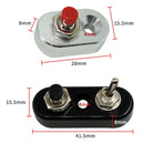 2 PCS Motorcycle Modification Accessories Handlebar Switch Headlights Spotlights Overtaking Lights Power Off Start Ignition Horn Combination Switch, Specification: Single Switch Black